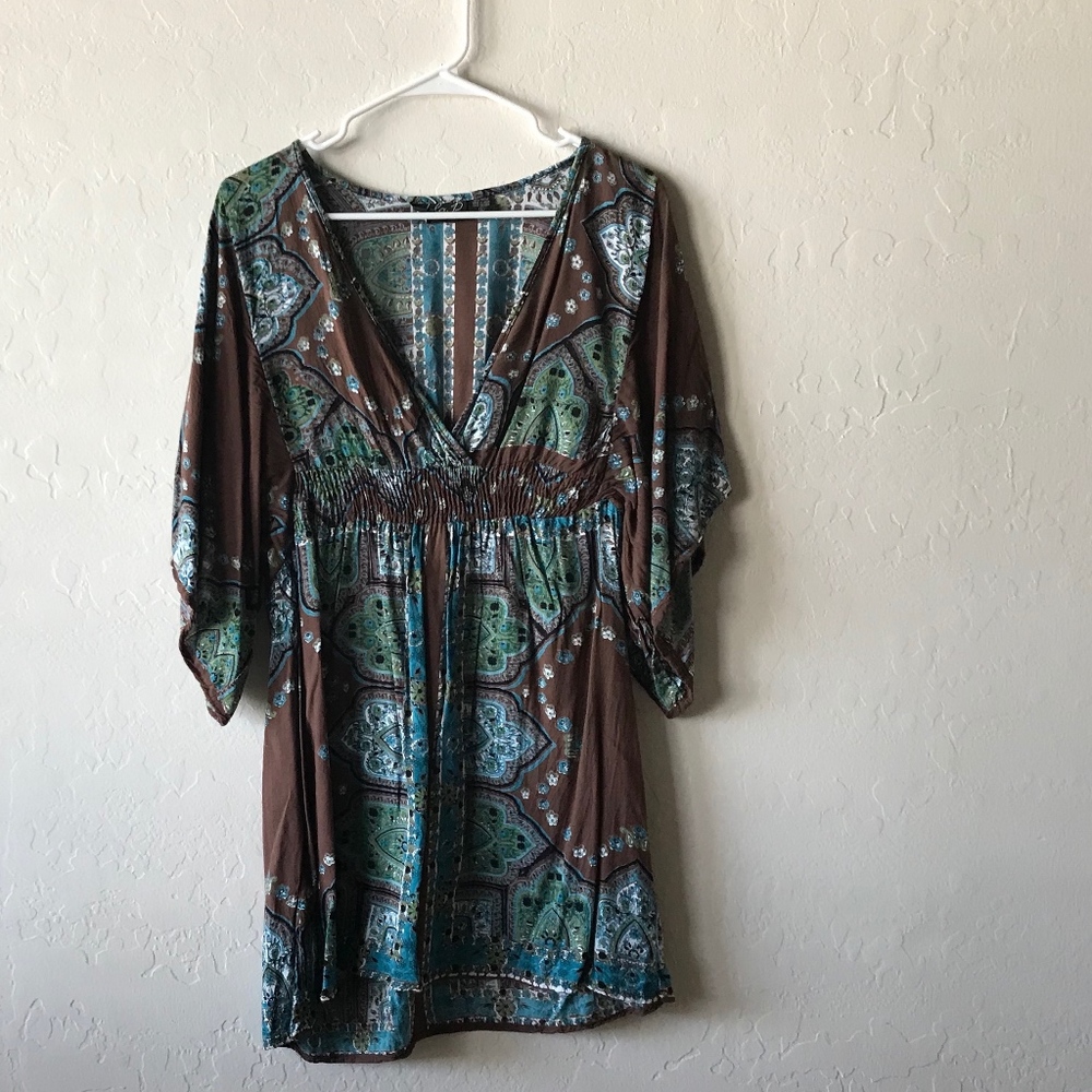 MULTI-COLORED DRESS BY LOLA P.!